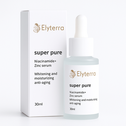 Sérum Visage Super Pure – Niacinamide + Zinc – Éclat & Hydratation - 30ml – Elyterra