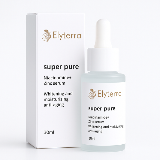 Sérum Visage Super Pure – Niacinamide + Zinc – Éclat & Hydratation - 30ml – Elyterra