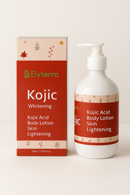 Lait Corporel Unifiant Kojic – Hydratation & Éclat Naturel - Elyterra - 300ml