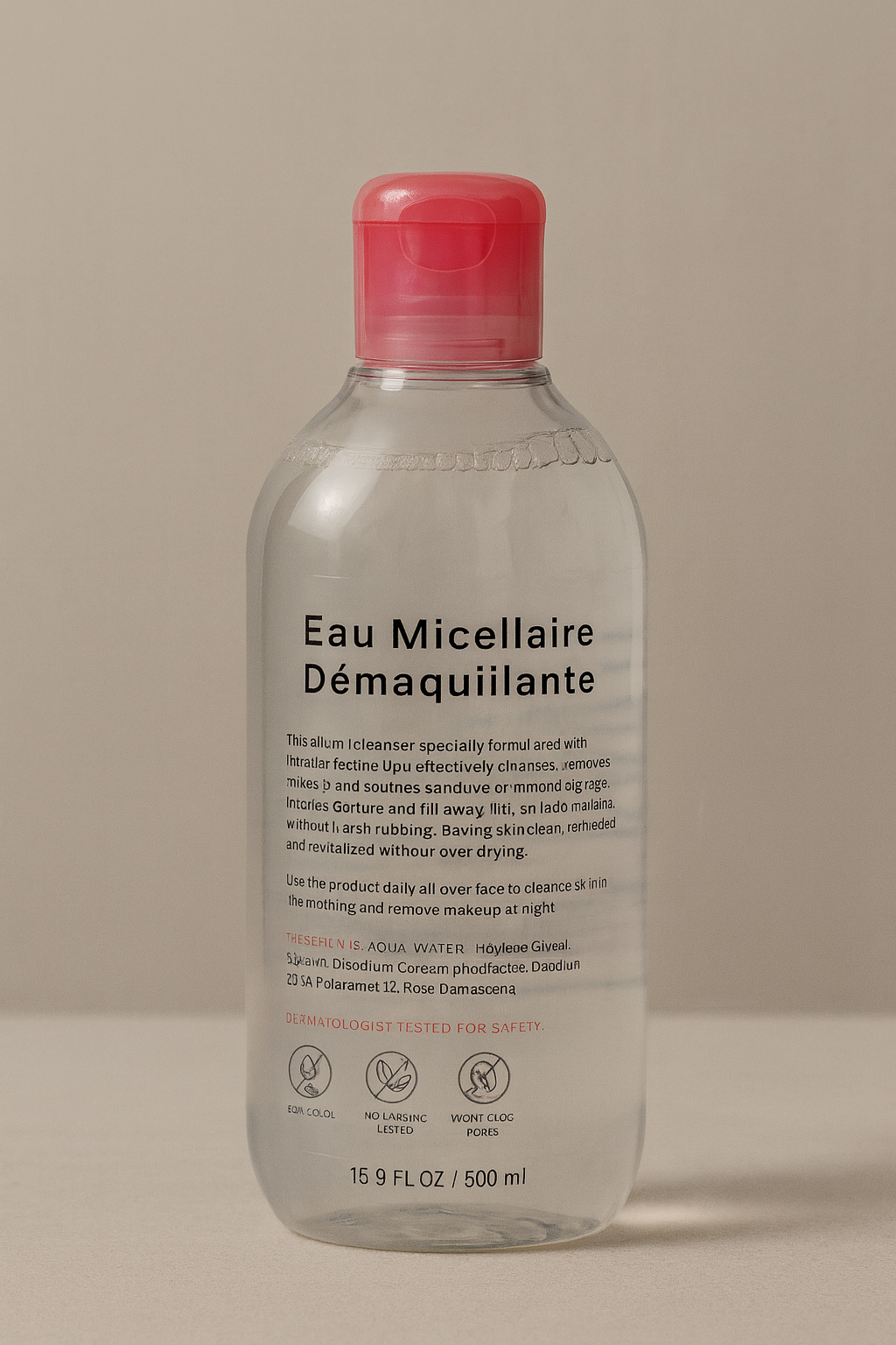 Eau Micellaire Démaquillante  Elyterra tout en 1 - 500ml