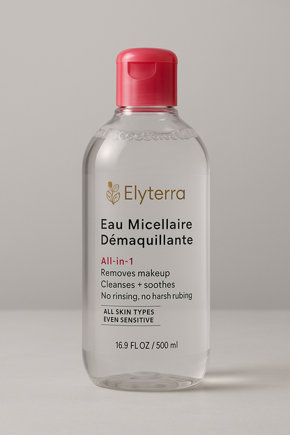 Eau Micellaire Démaquillante  Elyterra tout en 1 - 500ml